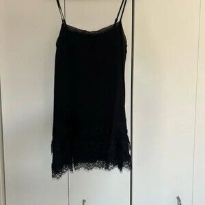 Urban Outfitters Kimchi Blue Up in the Air Tiered Lace Mini Slip Dress